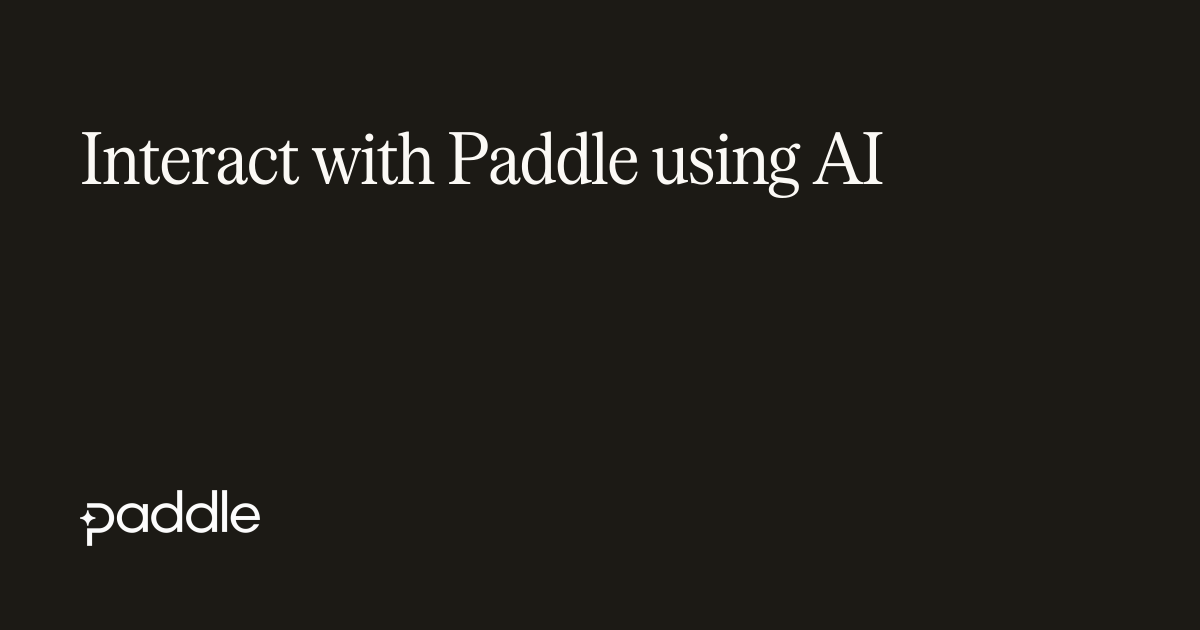 Interact with Paddle using AI | Paddle Developer Docs